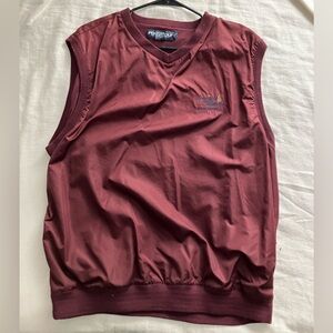 Vintage Polo Ralph Lauren Golf Vest Windbreaker XL maroon